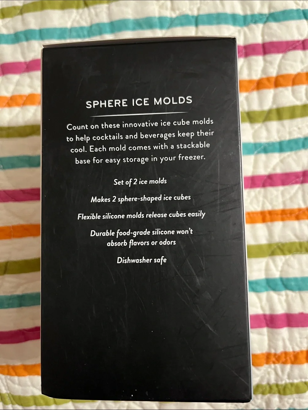 Williams Sonoma sphere ice molds for cocktails
